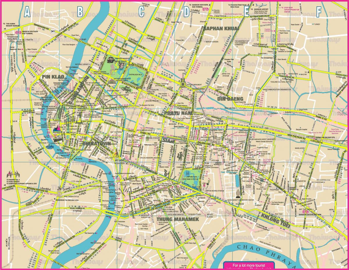 карта города Бангкок
