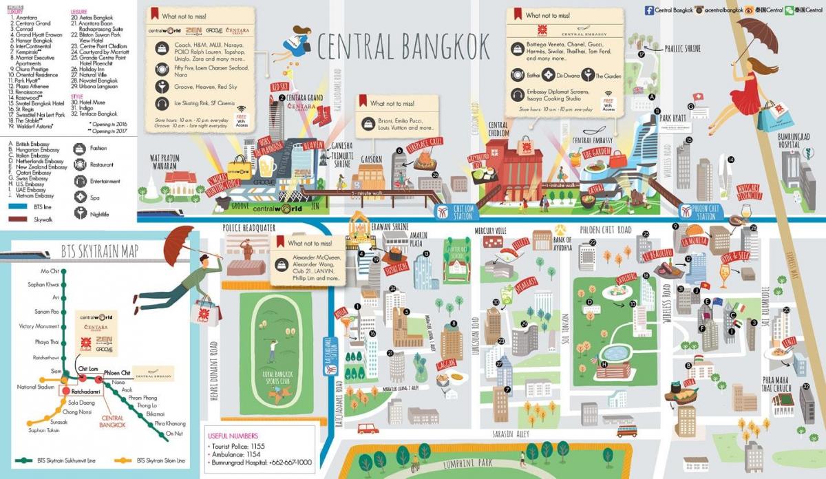 торговый центр в Бангкоке на карте