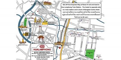 Железнодорожный вокзал Хуа лампонг карте