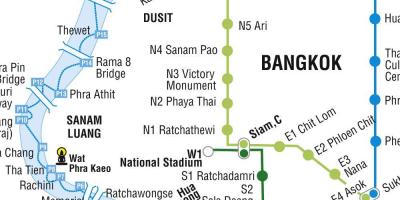 Карта метро Бангкока и Бангкок