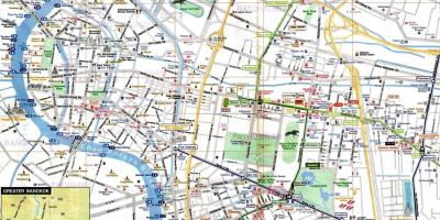 Туристическая карта Бангкока на английском