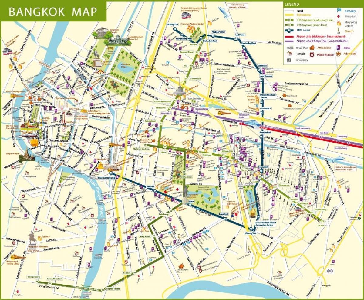 карта Бангкока улица