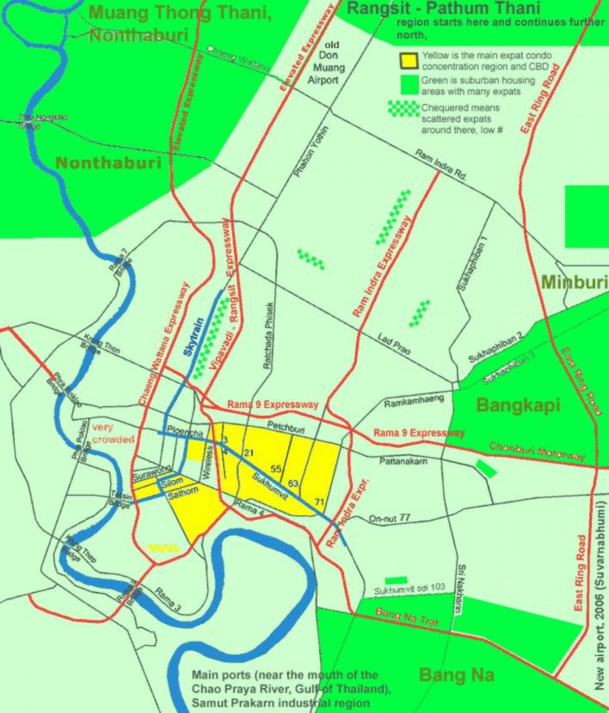 Бангкок центр города карта