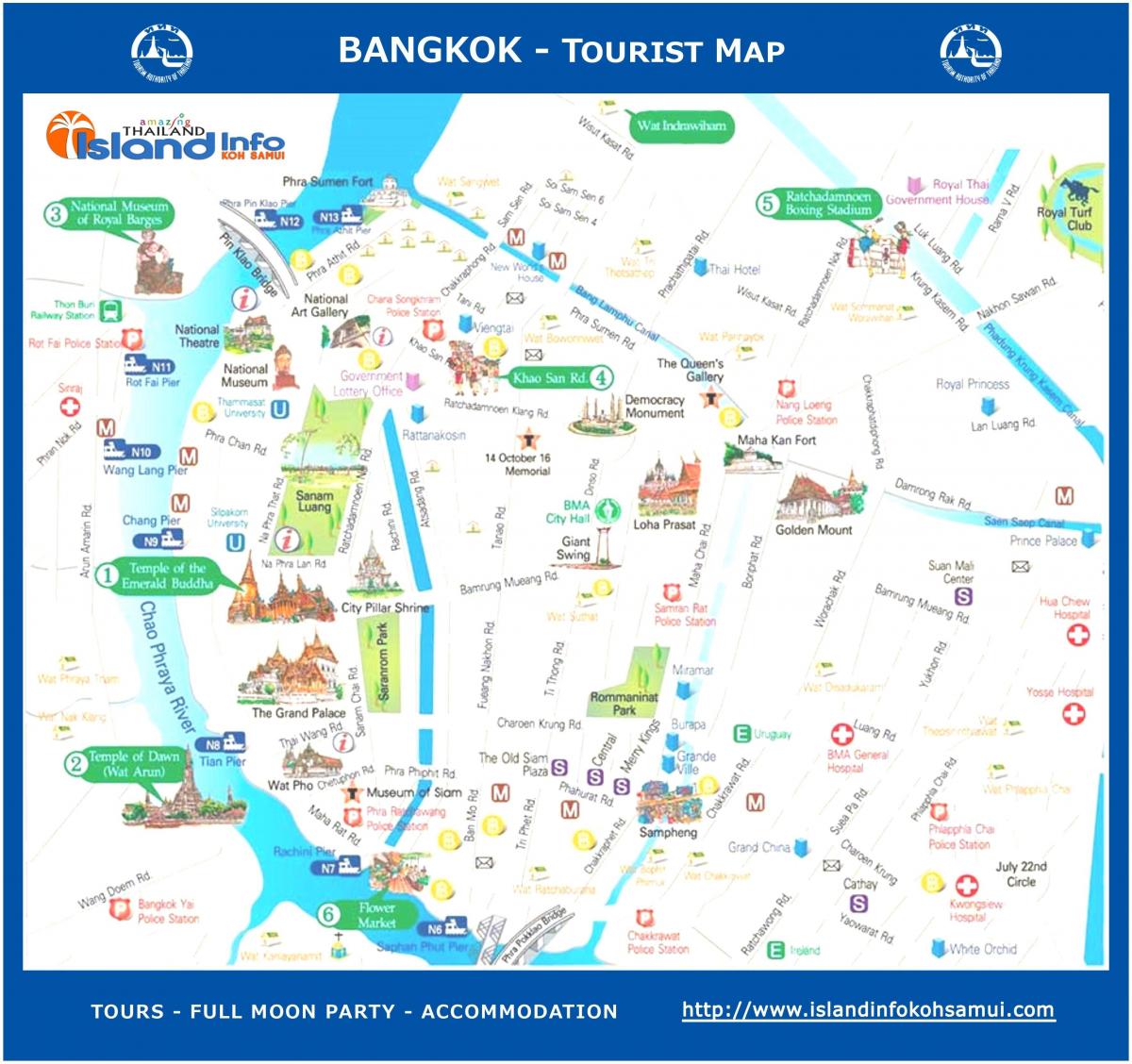 Бангкок путеводитель карта