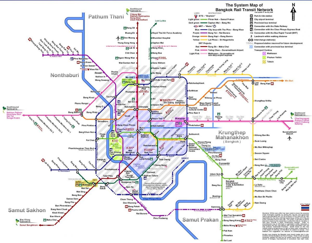транзитной карте Бангкока