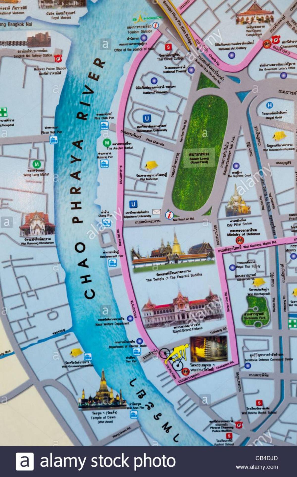 Бангкок карта с туристическими местами