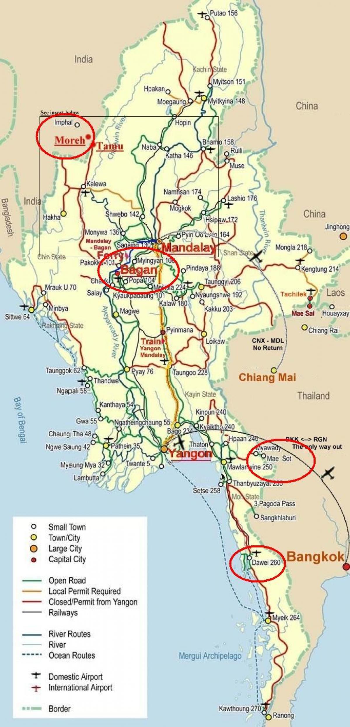 карта трассы Бангкок 
