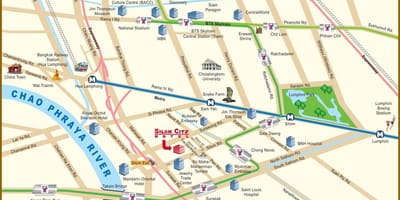 Карта реки Бангкока