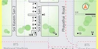 Торговый центр mbk в Бангкоке карте