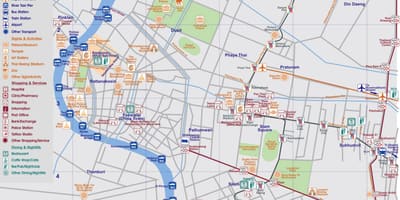 Карта центра Бангкока