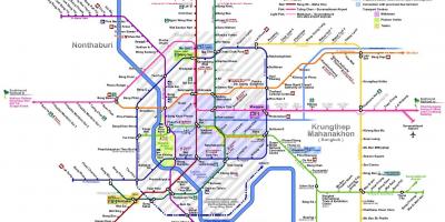 Бангкок поезде на карте