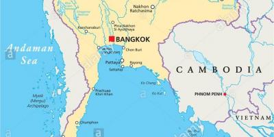Бангкок на карте мира