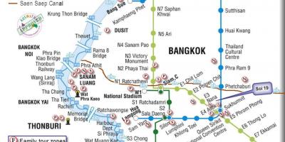 Общественный транспорт Бангкока карта