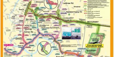 Карта Бангкока шоссе