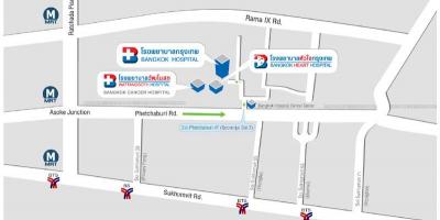 Карту больница Бангкока 