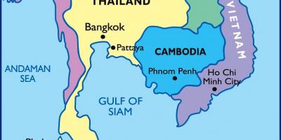 Карту Бангкока, расположение
